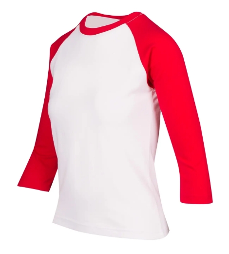 Picture of RAMO, Ladies 3/4 Sleeve Raglan Tee